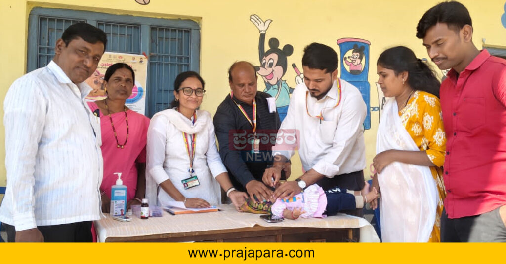 ಸಂತಪುರದಲ್ಲಿ ರಾಷ್ಟ್ರೀಯ ಪಲ್ಸ್ ಪೋಲಿಯೋ ಅಭಿಯಾನಕ್ಕೆ ಚಾಲನೆ