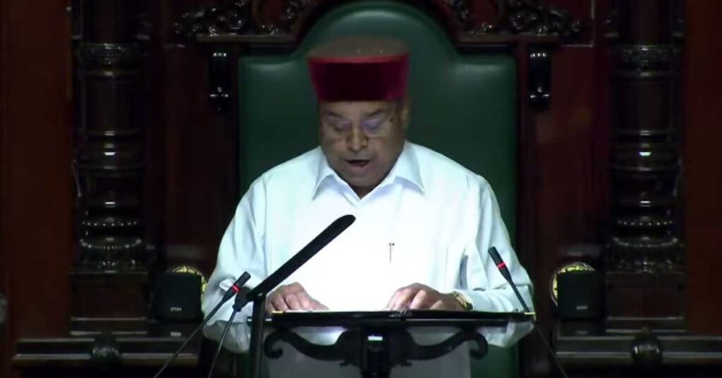 ಕರ್ನಾಟಕ: ರಾಜ್ಯಪಾಲರ ಸಂಕ್ಷಿಪ್ತ ಭಾಷಣ ; ಸದನದಲ್ಲಿ ಗಲಾಟೆ